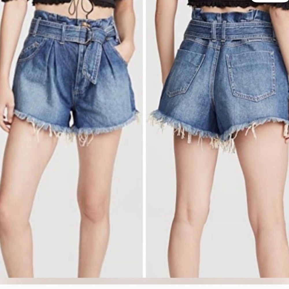 We The Free Denim Belted Jean Shorts - Picture 6 of 9